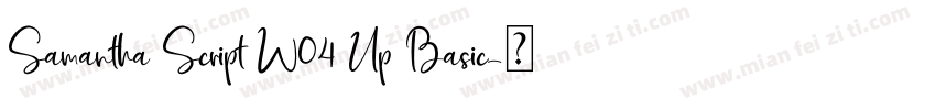 Samantha Script W04 Up Basic字体转换